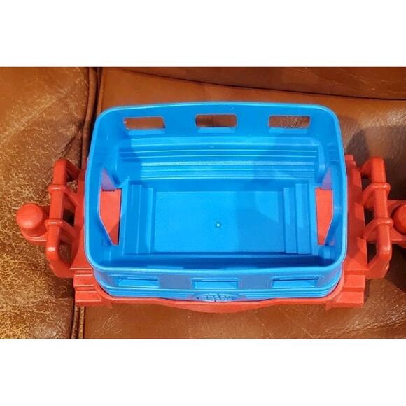 21 Inch Green Toys Train Set Engine Flat Bed Caboose 2 Bear Conductors USA - Picture 8 of 14